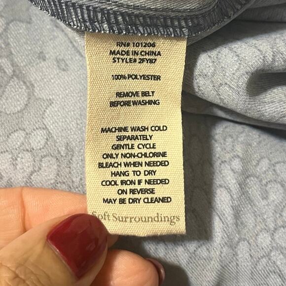 NWOT Soft Surroundings Irina Dress Style N. 2FY87 in Nightshadow Blue Women's M - Picture 9 of 9